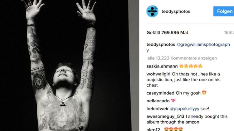Man hat der viele Tattoos ... 
