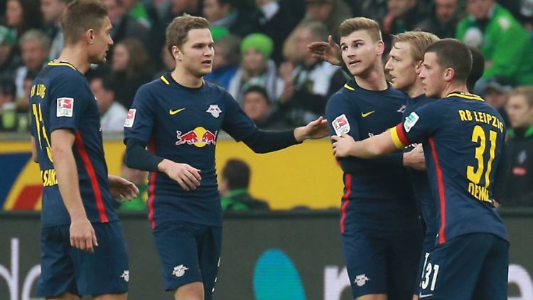 Alles für die Katz? Leipzigs Emil Forsberg und Kollegen beim jüngsten Sieg in Mönchengladbach.