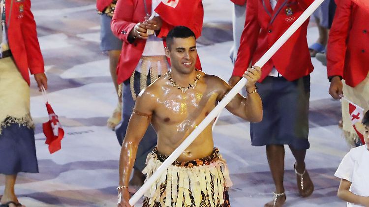 Pita Taufatofua hat sich ins Skifahren verliebt.