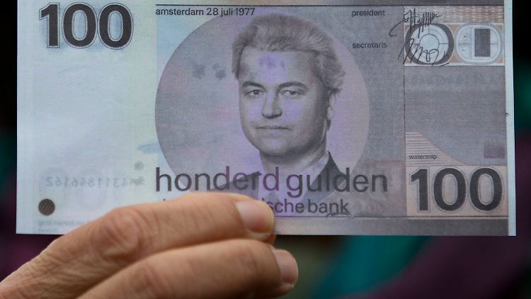 Wie Geert Wilders zum Euro und zur EU steht, hat er mit dieser Wahlkampfaktion deutlich gemacht.