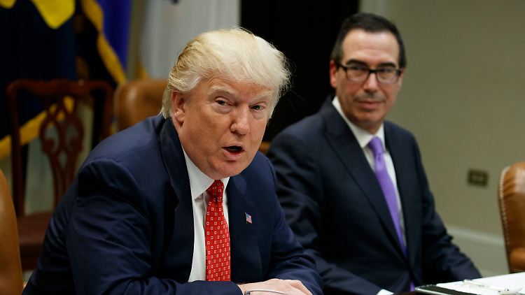 US-Präsident Donald Trump und sein Finanzminister Steven Mnuchin.