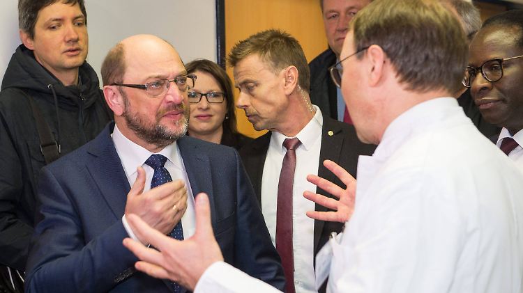 SPD-Kanzlerkandidat Martin Schulz ist derzeit auf Tour durch Deutschland. Der neue Kurs seiner Partei kommt bei der Union nicht gut an.