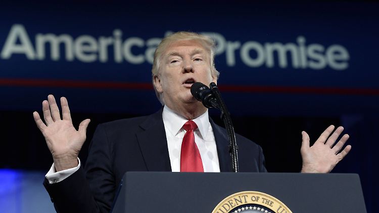 Trump ist immer noch auf dem "Campaign Trail". 