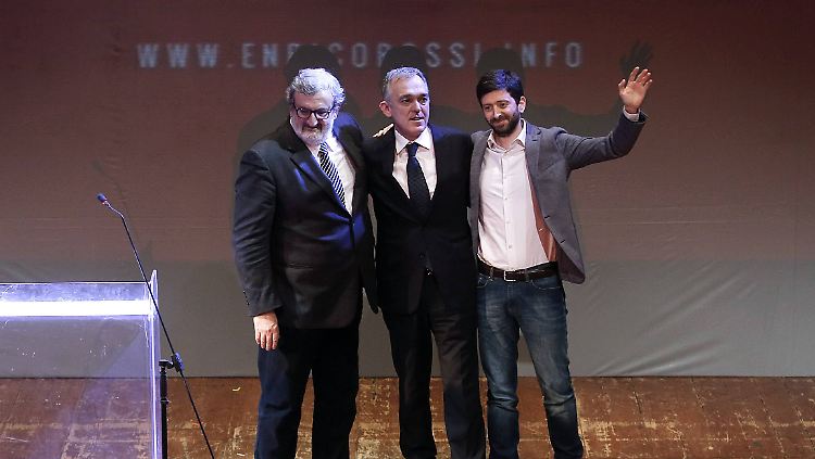 Zu den Köpfen der neuen DP gehören Enrico Rossi (M.) und Roberto Speranza (r.).