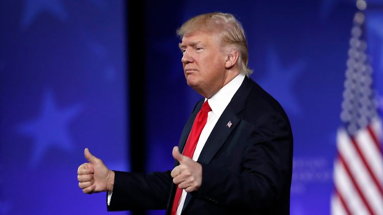Bei einem Treffen von Konservativen wurde Trump am Freitag gefeiert.
