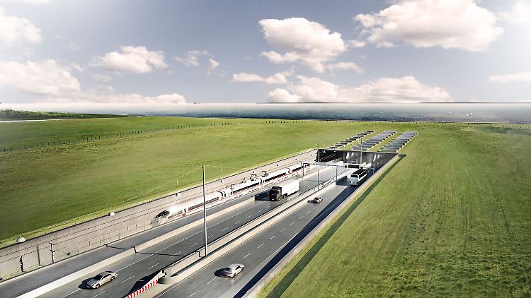 Diesen Ausblick könnten Autofahrer haben, die den Fehmarnbelt-Tunnel nach Dänemark nutzen - wenn er denn fertiggestellt ist.