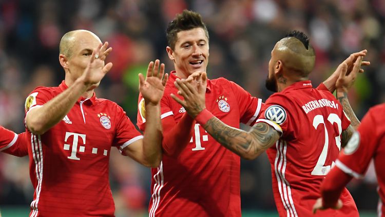 Robben, Lewandowski, Vidal: Garanten der jüngsten Bayern-Siege.