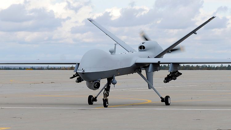 Das Bild zeigt eine Drohne MQ-9 Reaper des US-Militärs.