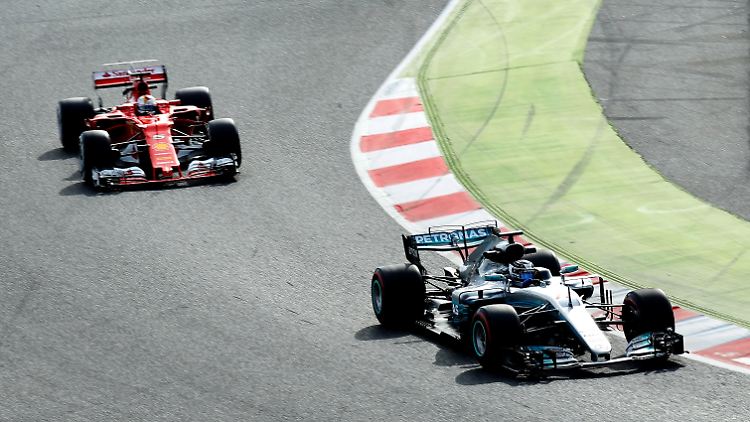 Vettel nah dran an Bottas