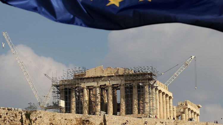 Trotz harter Umbaumaßnahmen - die meisten Griechen sind gegenüber der Eurozone positiv eingestellt.