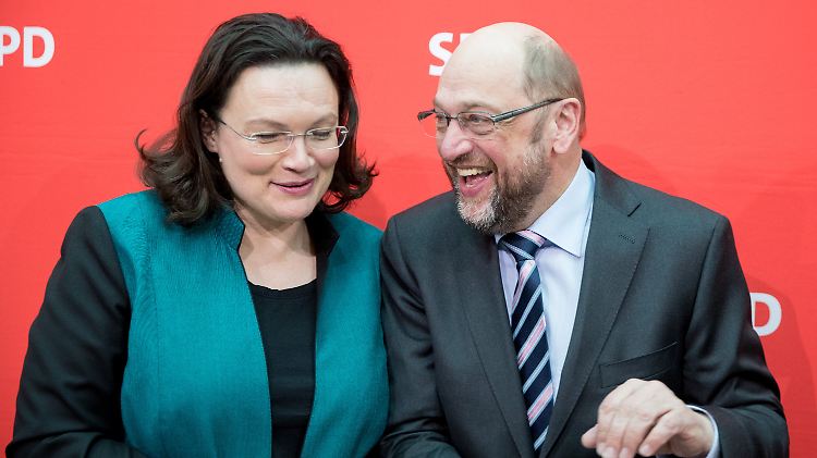 Arbeitsministerin Nahles formulierte die Ideen ihres künftigen Parteichefs Schulz.