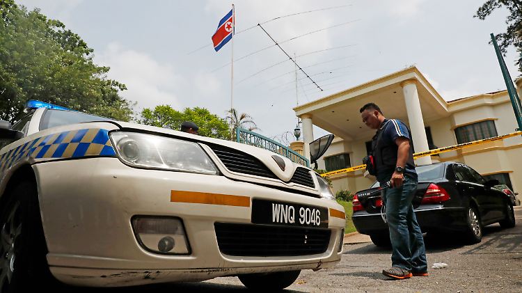 Die nordkoreanische Botschaft in Malaysia ist derzeit von der Polizei abgeriegelt.