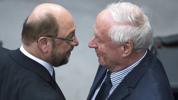 Wegbereiter für Rot-Rot-Grün? Ex-SPD-Chef Lafontaine und SPD-Kanzlerkandidat Schulz.