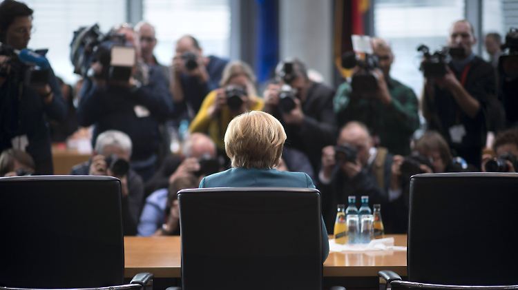 Angela Merkel im Abgas-Untersuchungsausschuss.