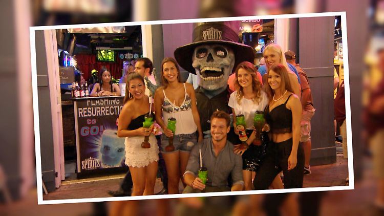 In New Orleans war Bachelor Sebastian noch von fünf Damen umgeben.