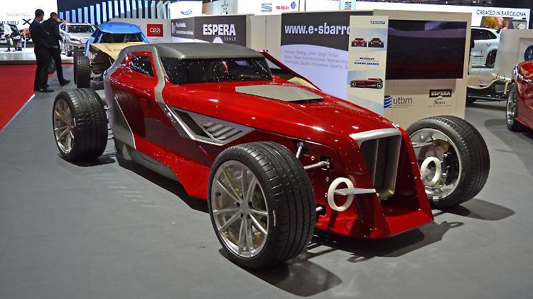 Einen Hot Rod im Retro Stil präsentiert Sbarro in Genf. Der hat es aber in sich.