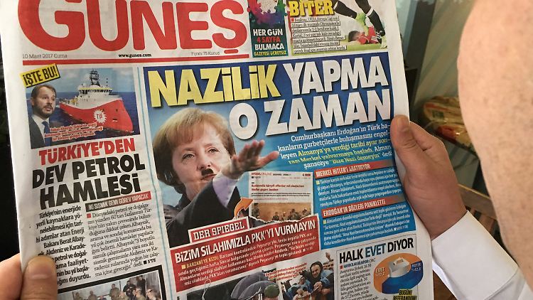 "Dann verhalte Dich halt nicht wie ein Nazi", lautet die Bildunterschrift.