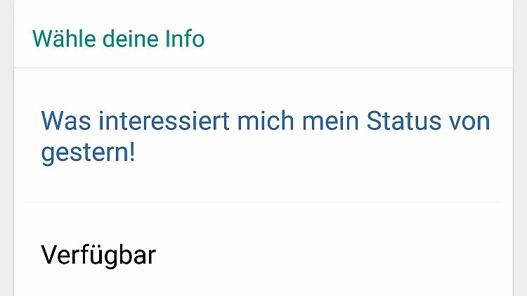 Der alte Whatsapp-Status heißt zwar nicht mehr Status, ist aber wieder da.