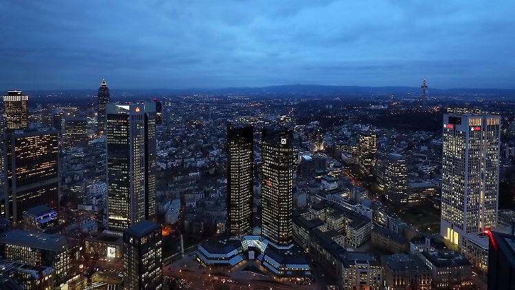 Ein Symbol des Frankfurter Finanzplatzes: Die Zwillingstürme der Deutschen Bank.
