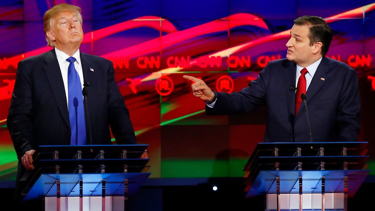Schon beim Vorwahlkampf der Republikaner gerieten Donald Trump und Ted Cruz aneinander. Nun begegnen sie sich wieder.