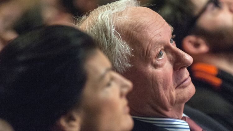 Ohne sie gibt es kein Rot-Rot-Grün im Bund: Oskar Lafontaine und seine Ehefrau, Linken-Fraktionschefin Sahra Wagenknecht.