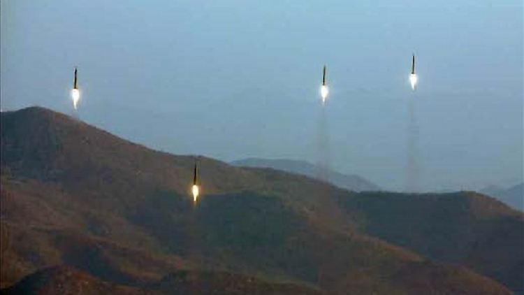 Mit diesem Bild verbreitete Nordkorea die Nachricht von seinem Raketentest.