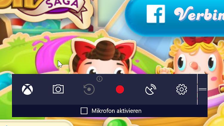 In Spielen kann per Tastenkombination ein Menü eingeblendet werden, um unter anderem den Spielmodus zu starten.