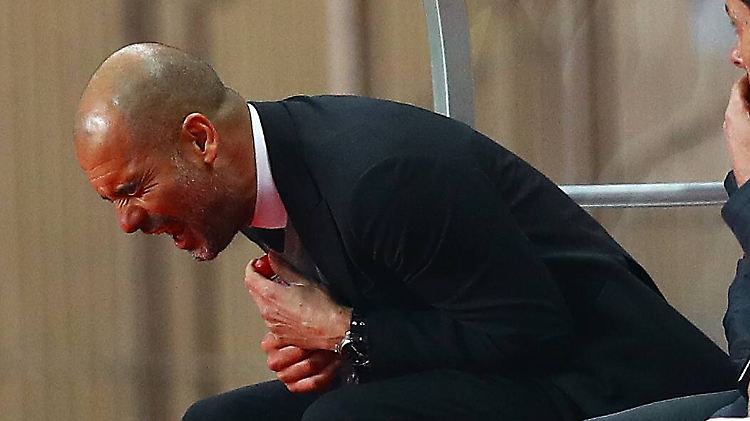 So sieht Krise aus: Josep Guardiola.