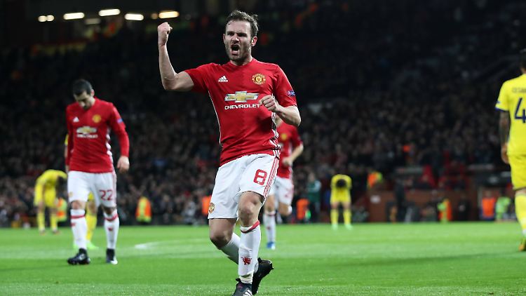 ManUnited kann sich bei Juan Mata bedanken - er schoss das einzige Tor des Abends.