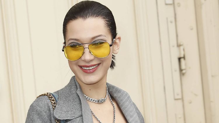 Kann wieder lächeln: Bella Hadid. 