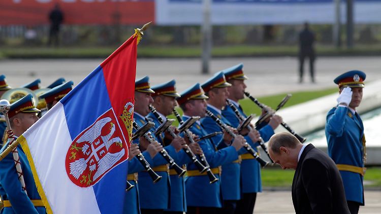 Wladimir Putin bei einem Besuch in Belgrad.