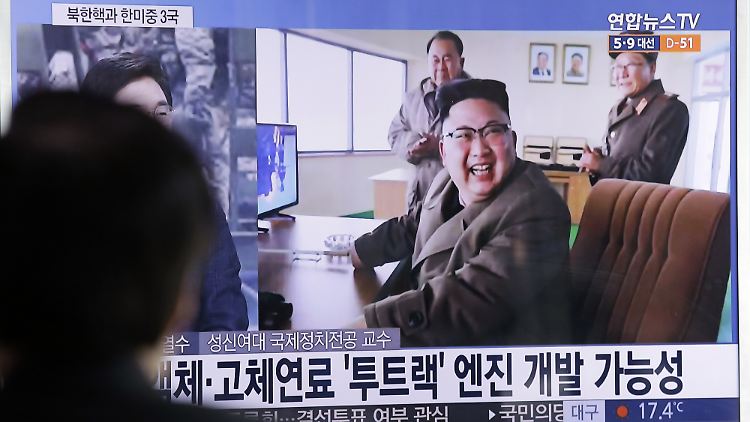 Der jüngste Raketentest dominiert auch im südkoreanischen Fernsehen die Nachrichten.