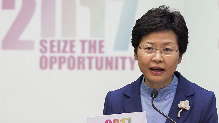 Die ehemalige Verwaltungschefin Carrie Lam gilt bei den Wahlen als Favoritin in Peking.