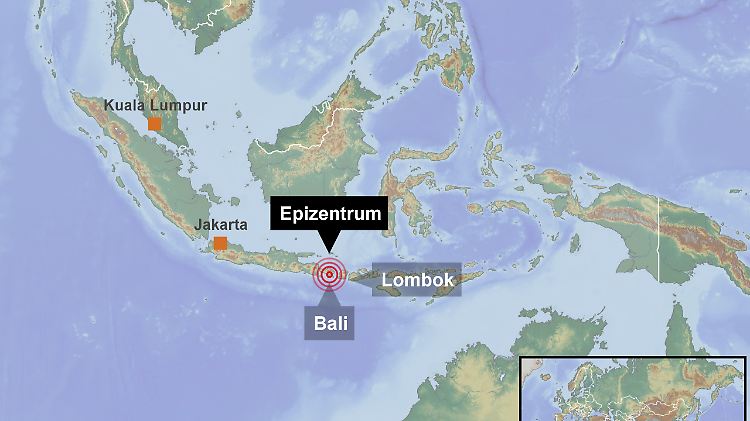 Ferieninseln im Erdbebengebiet: Bali und Lombok sind Teil des pazfifischen Feuerrings.