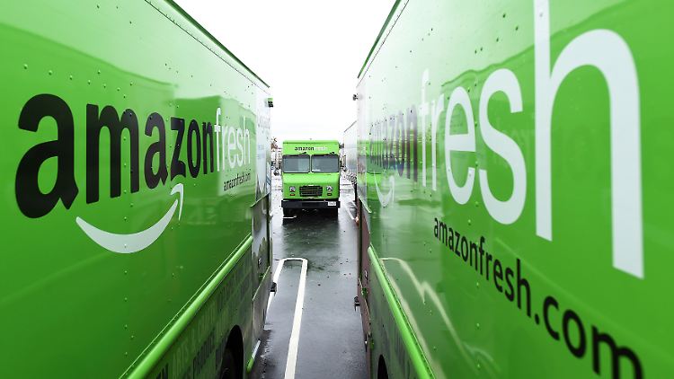 In den USA fahren die Amazon-Fresh-Fahrzeuge schon länger durch die Straßen.