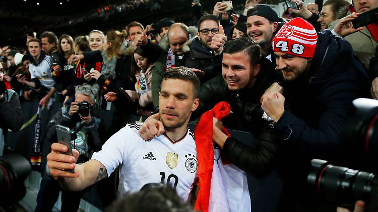 Abschiedsselfie mit den Fans aus Köln.