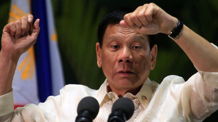 Mag es gar nicht, wenn man ihn beleidigt: der philippinische Staatschef Rodrigo Duterte.