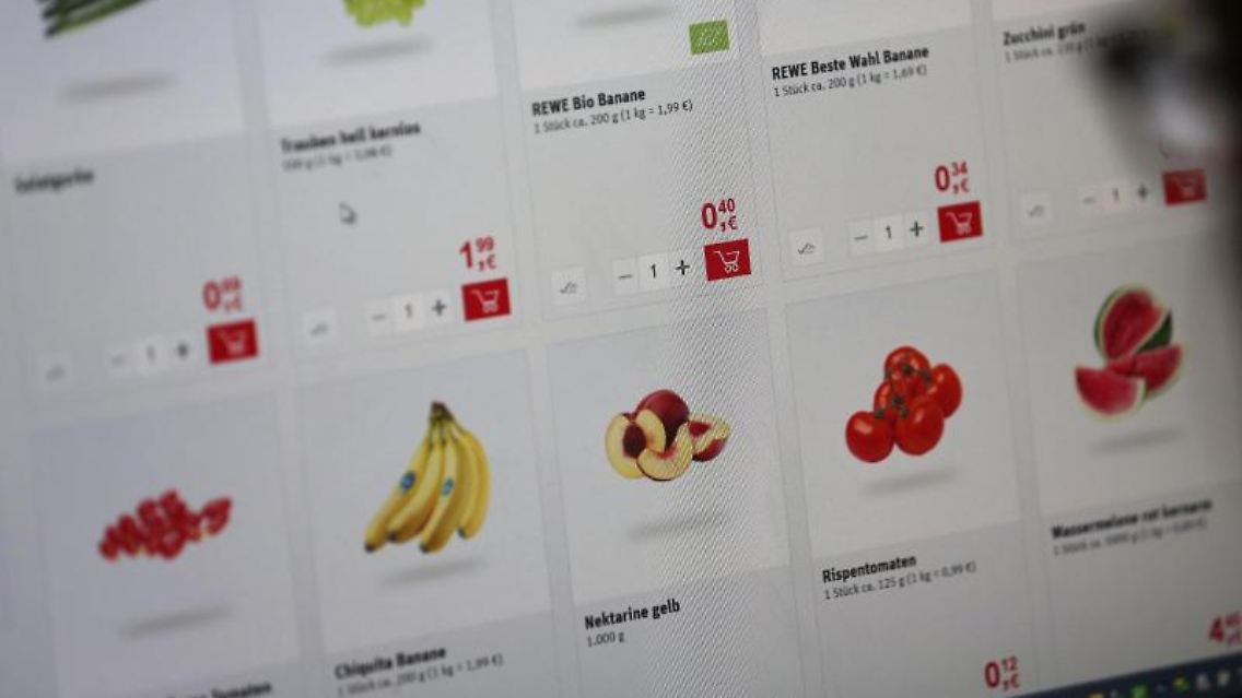 Lebensmittel im Internet: online bestellen, offline liefern lassen. 