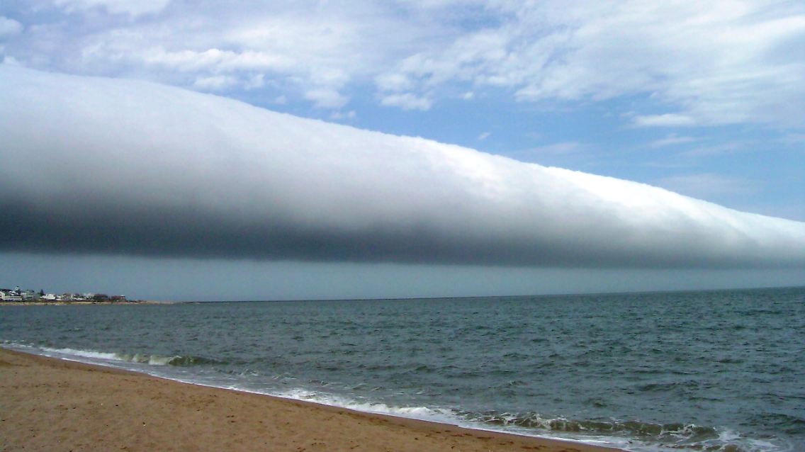 Eine Volutus-Wolke über Uruguay.