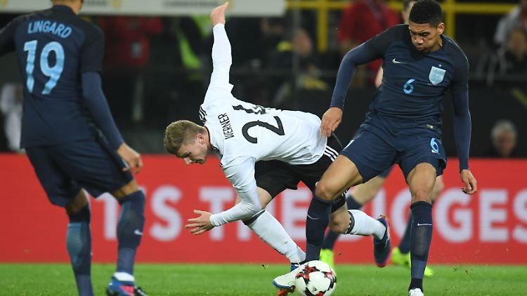 Timo Werner gelang nicht viel bei seinem DFB-Debüt.