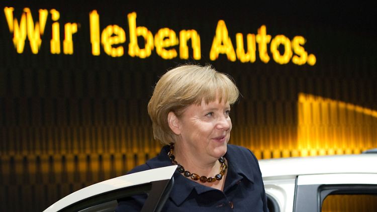 Kanzlerin Merkel findet, dass Diesel-Autos zu unrecht verunglimpft werden.
