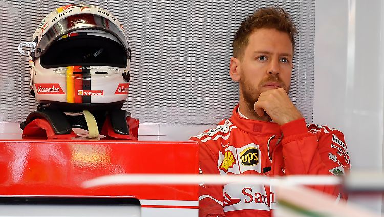 Ferrari-Pilot Sebastian Vettel .
