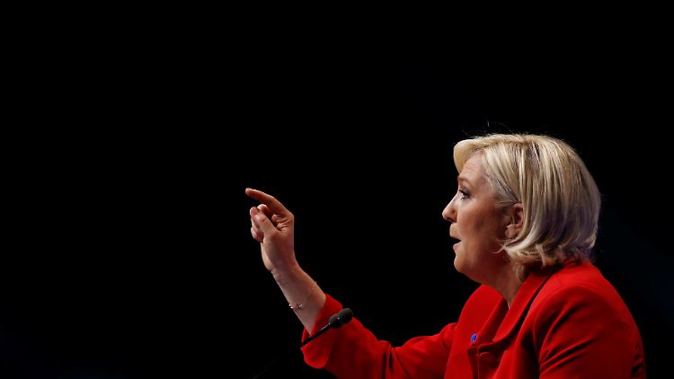 Wird sie Frankreichs Präsidentin? Marine Le Pen.