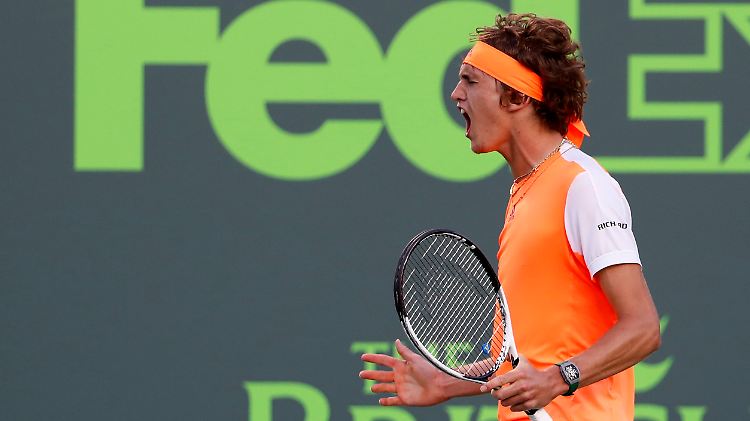 Alexander Zverev bewies gegen John Isner Nervenstärke.