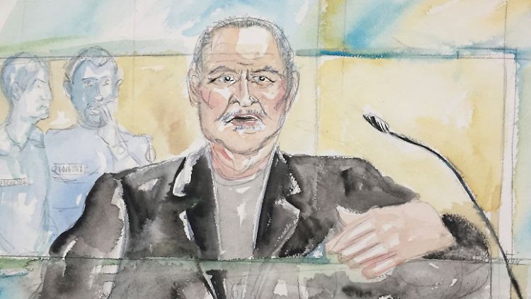 Ex-Terrorist Carlos - inzwischen 67 Jahre alt - während des Prozesses in Paris. 