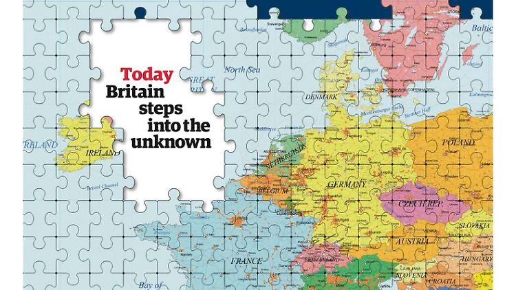Titelseite des britischen "Guardian": Großbritannien steht in den nächsten zwei Jahren eine Reise ins Ungewisse bevor.