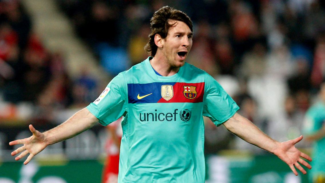 Dreierpack: Lionel Messi, Barcelona.