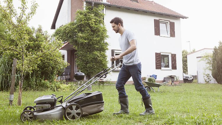 Akku-Rasenmäher arbeiten wesentlich leiser als welche mit Benzinmotor. 