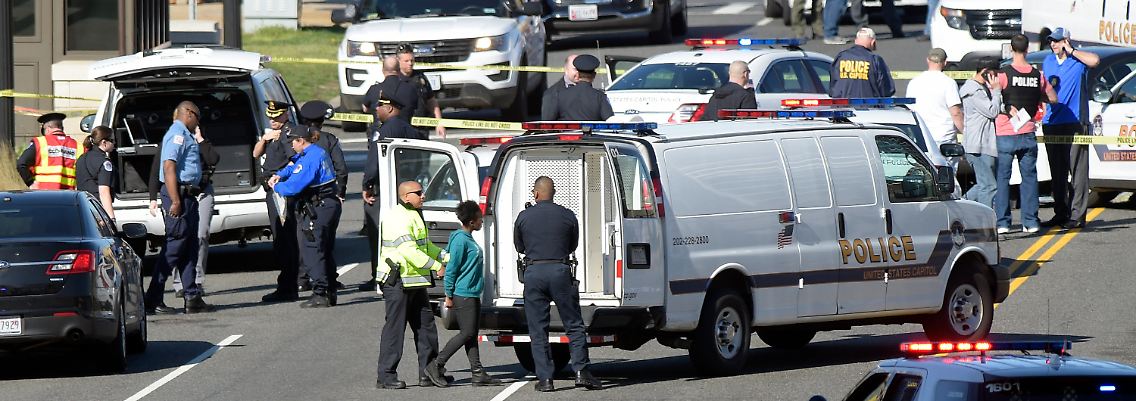 Die Polizei riegelte nach dem Vorfall umliegende Straßen ab.