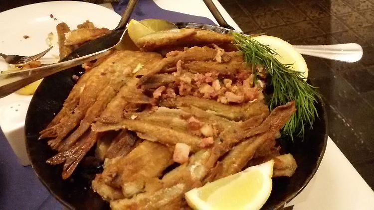 "Stint satt" von Fischer Grube, lecker zubereitet im Lüneburger Hotel "Zum Roten Tore".